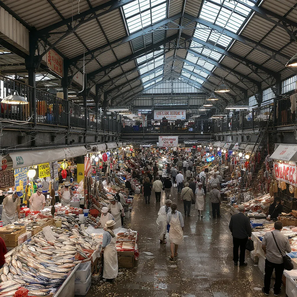 San Benedetto Market covers about 8,000 m² across two floors—one of Europe’s largest covered city markets—with the entire ground floor dedicated to fish.