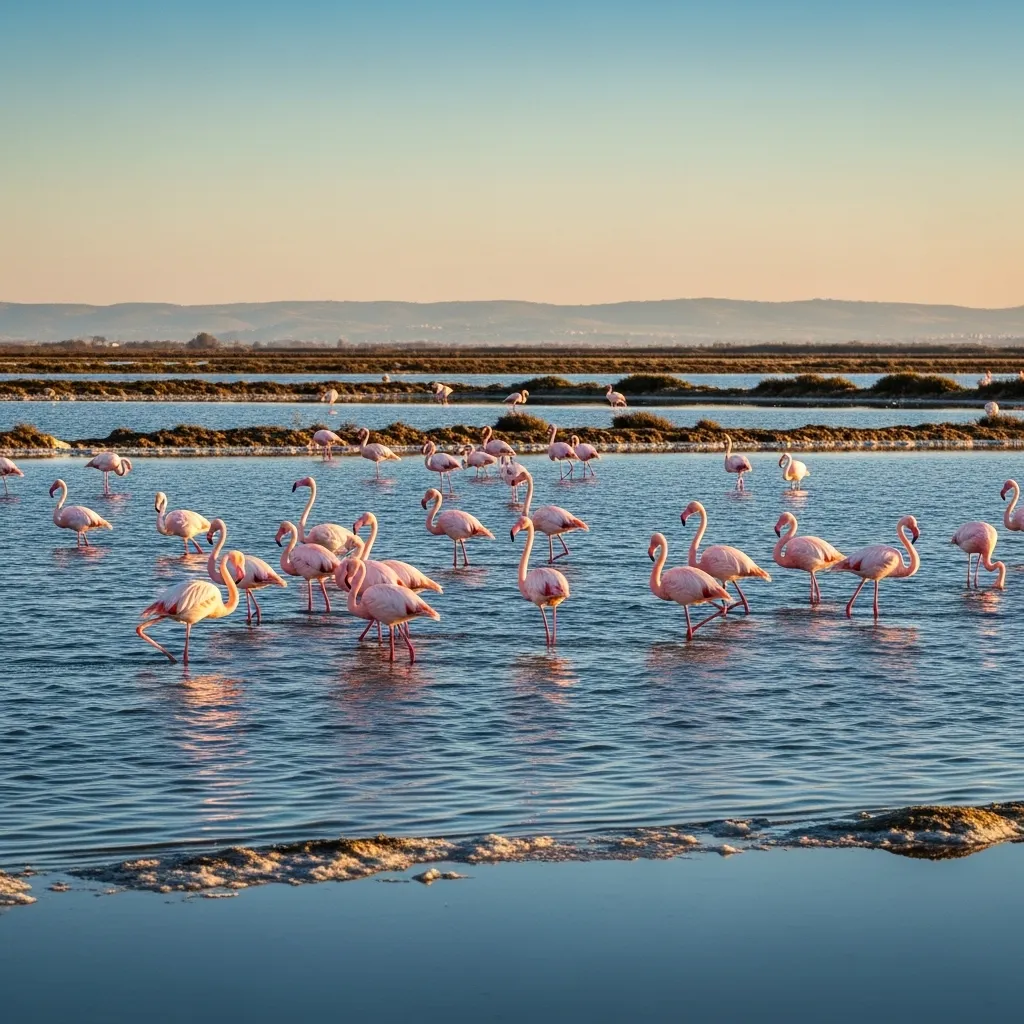 Pink flamingos have nested in the Molentargius–Saline Regional Park since 1993; the first recorded hatchings here started a colony that now returns each spring.