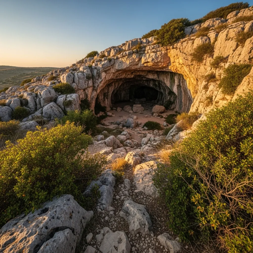 Just outside town, the Grotta di Santa Maria di Agnano yielded “Ostuni 1,” the burial of a pregnant young woman from the Upper Paleolithic dated to around 28,000 years ago—now displayed at the Museo di Civiltà Preclassiche.