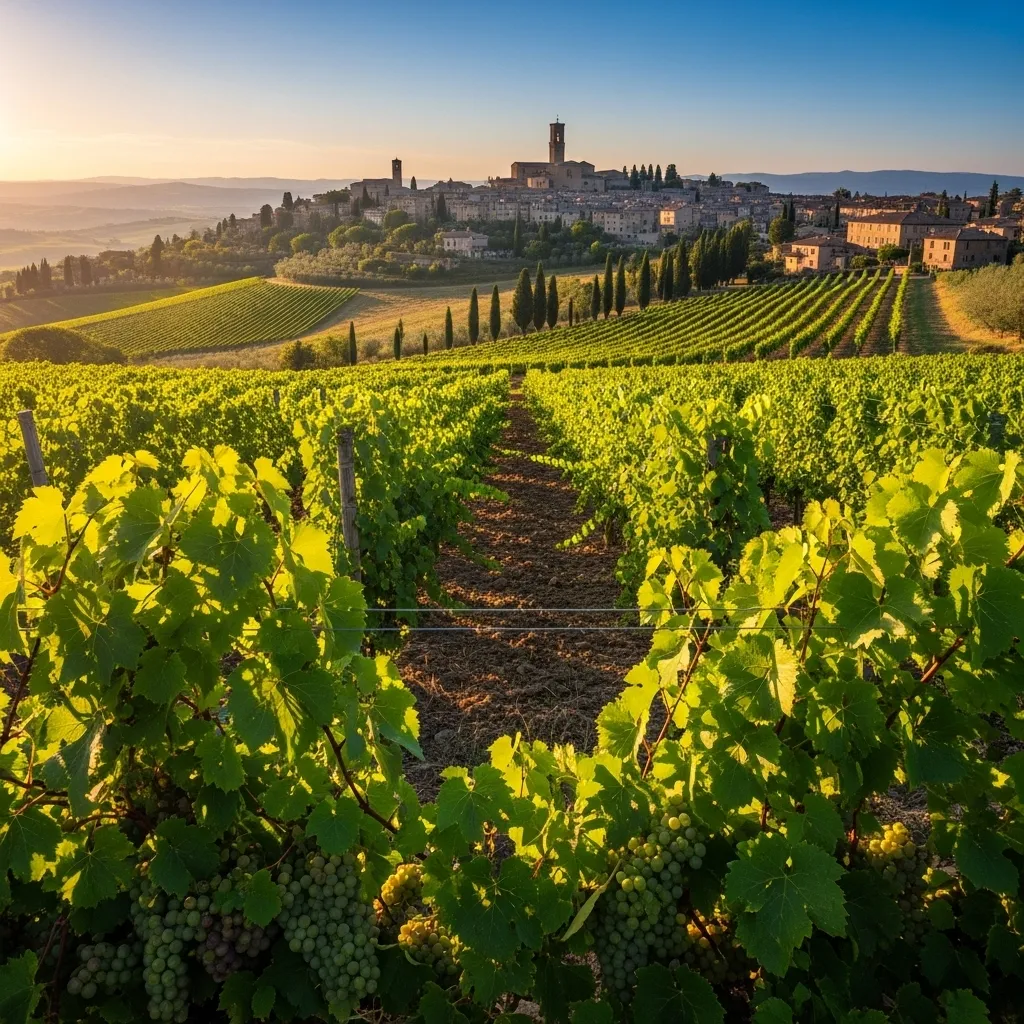 By law, Vino Nobile di Montepulciano must be at least 70% Sangiovese (locally Prugnolo Gentile) and age a minimum of two years (three for Riserva).