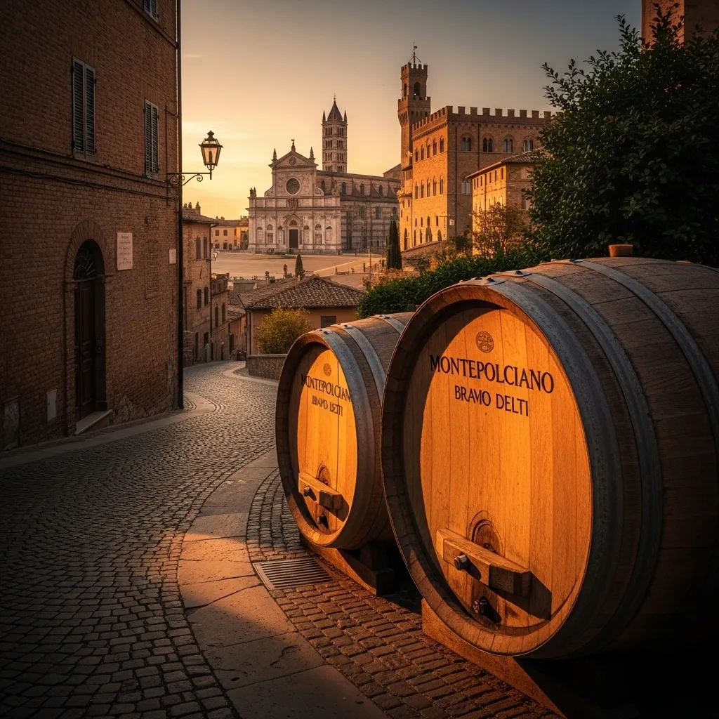 Montepulciano’s Bravìo delle Botti barrels weigh about 80 kg and are pushed uphill for roughly 1.6 km to the finish in Piazza Grande on the last Sunday of August.