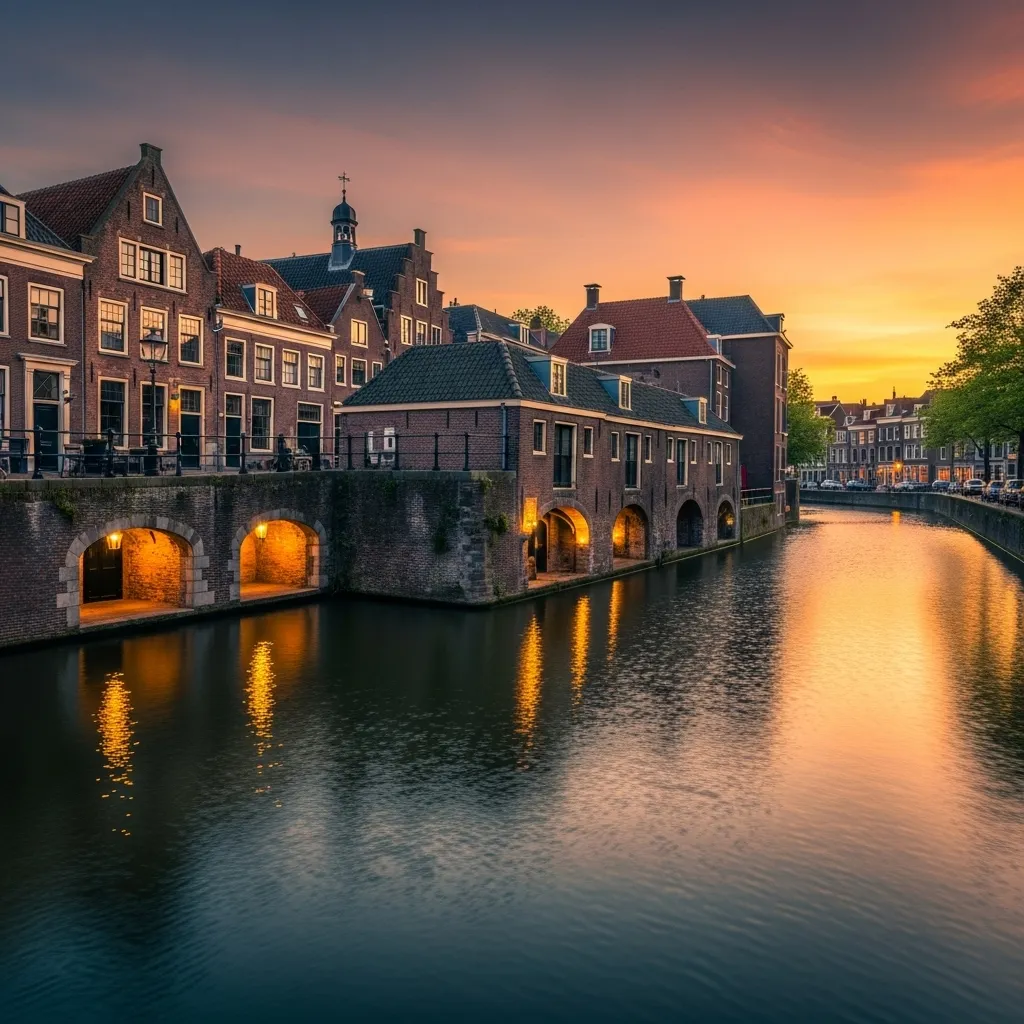 Utrecht’s split‑level canals are unique worldwide: the Oudegracht was dug in the 12th century to redirect the Oude Rijn, creating an elongated harbour with wharves and wharf cellars that still frame today’s city centre.
