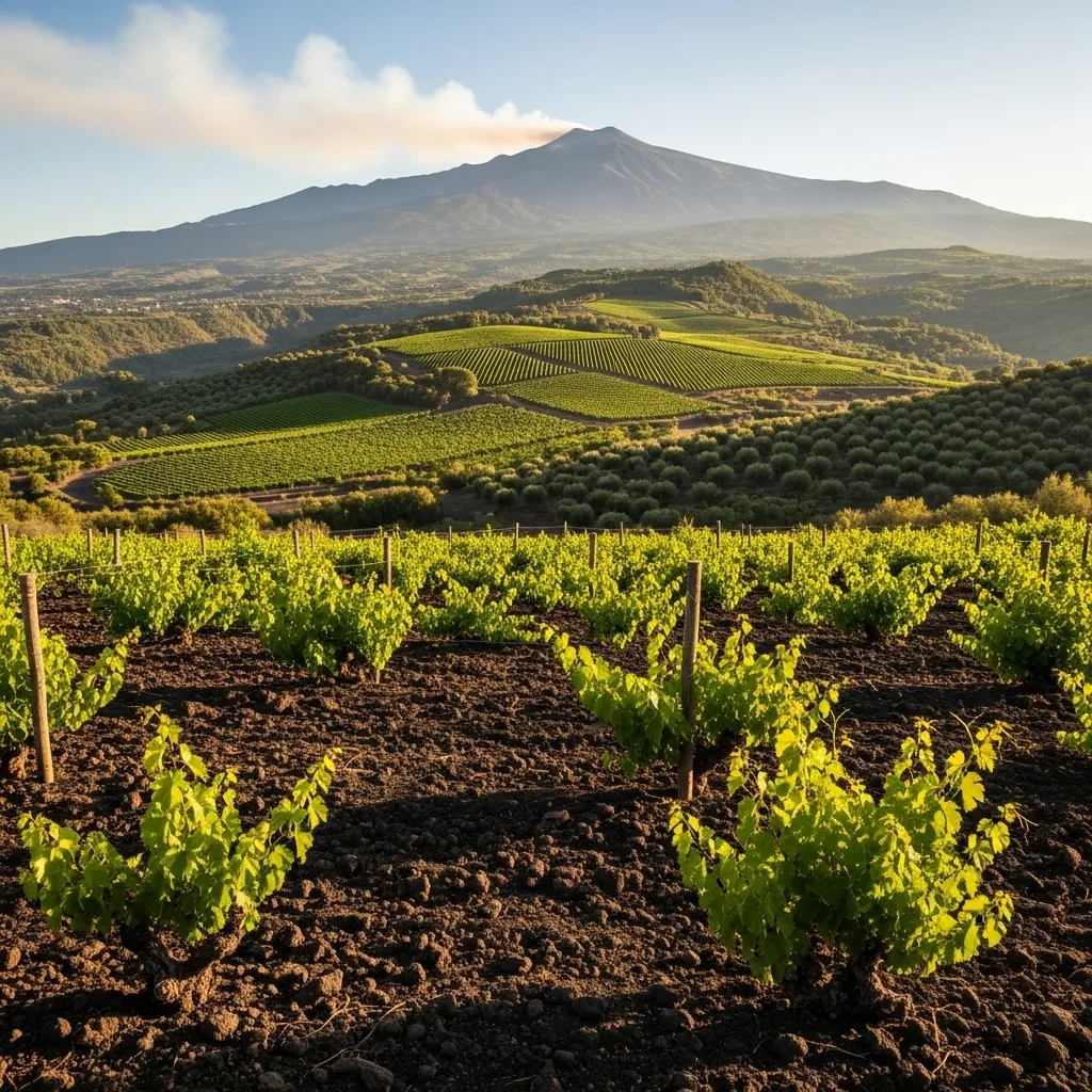 Etna DOC was established in 1968—the island’s first Denominazione di Origine Controllata—anchoring Sicily’s most historic appellation to the volcano’s slopes.