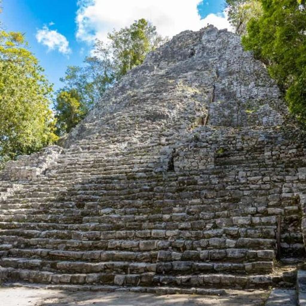 Nohoch Mul Pyramid - 5