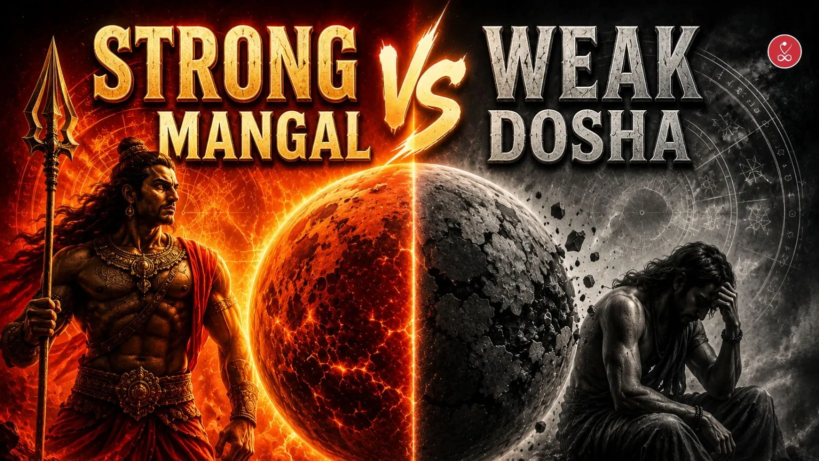 Strong vs Weak Mangal Dosha  
