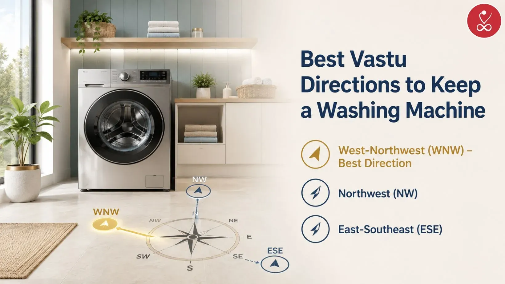 Best Vastu Directions to Keep a Washing Machine
