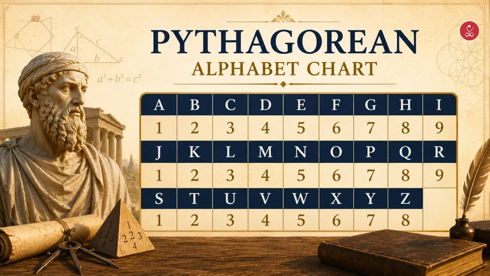 Pythagorean Alphabet Chart