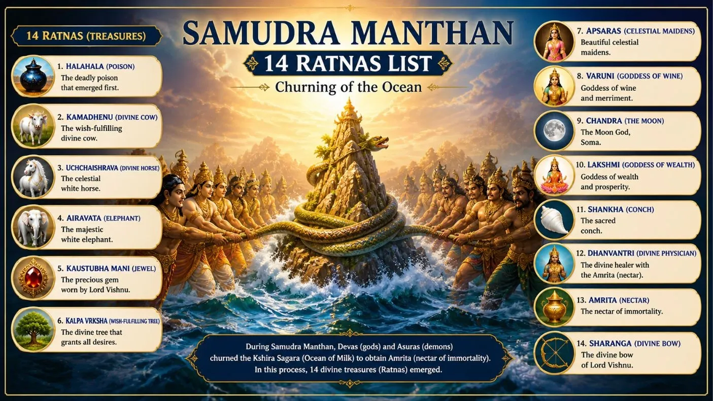 Samudra Manthan 14 Ratnas List 