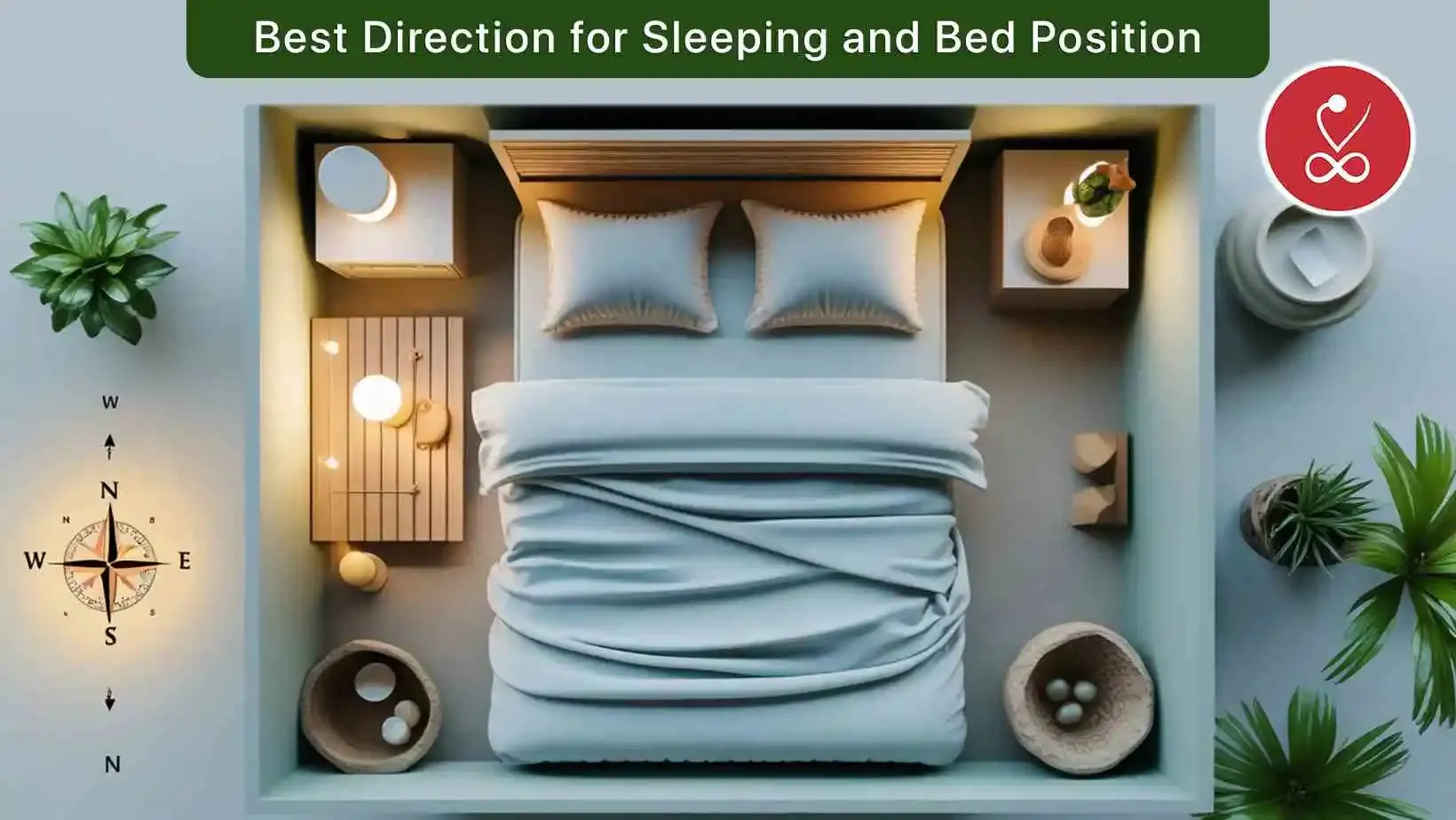 Best direction for sleeping and bed position