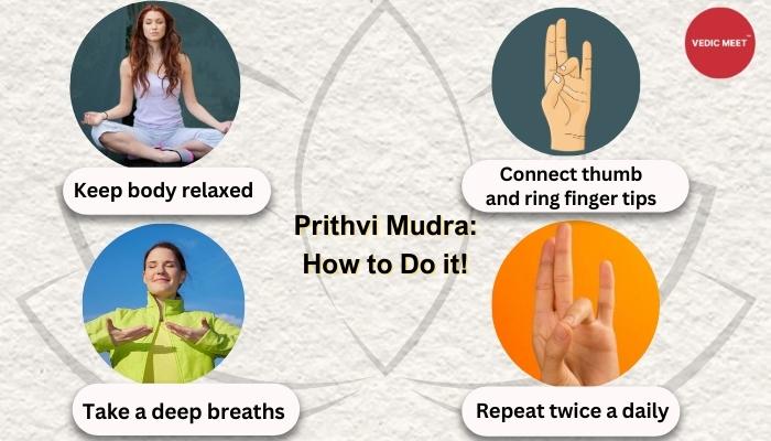 prithvi mudra : how to do it