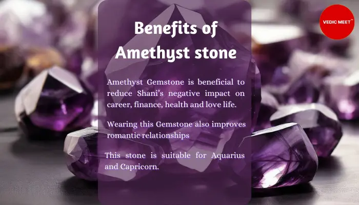 Astrological Benefits of Wearing Amethyst stone