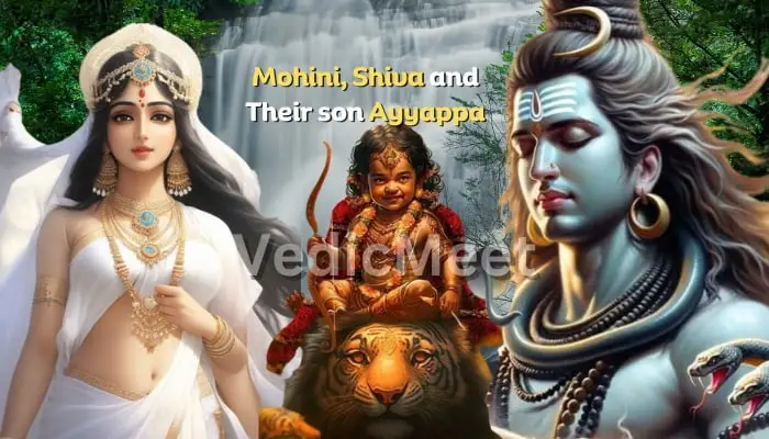 Mohini, Shiva and Their son Ayyappa