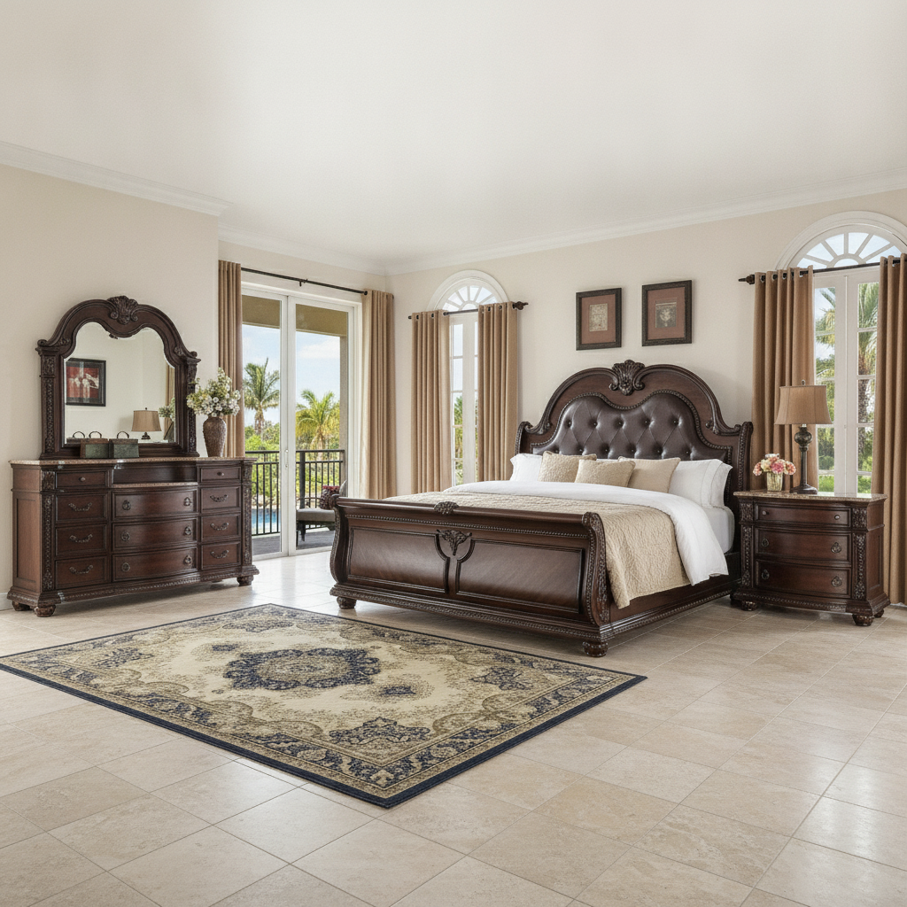 Juego de Dormitorio Stanley Classic Panel: Lujo Clásico para su Hogar en Orlando/Kissimmee | Ocean Furniture