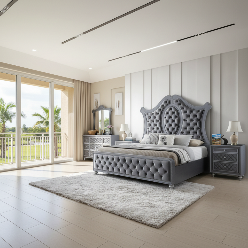 Juego de Dormitorio Cameo 5 Piezas Orlando: Estilo Costero Moderno en Ocean Furniture