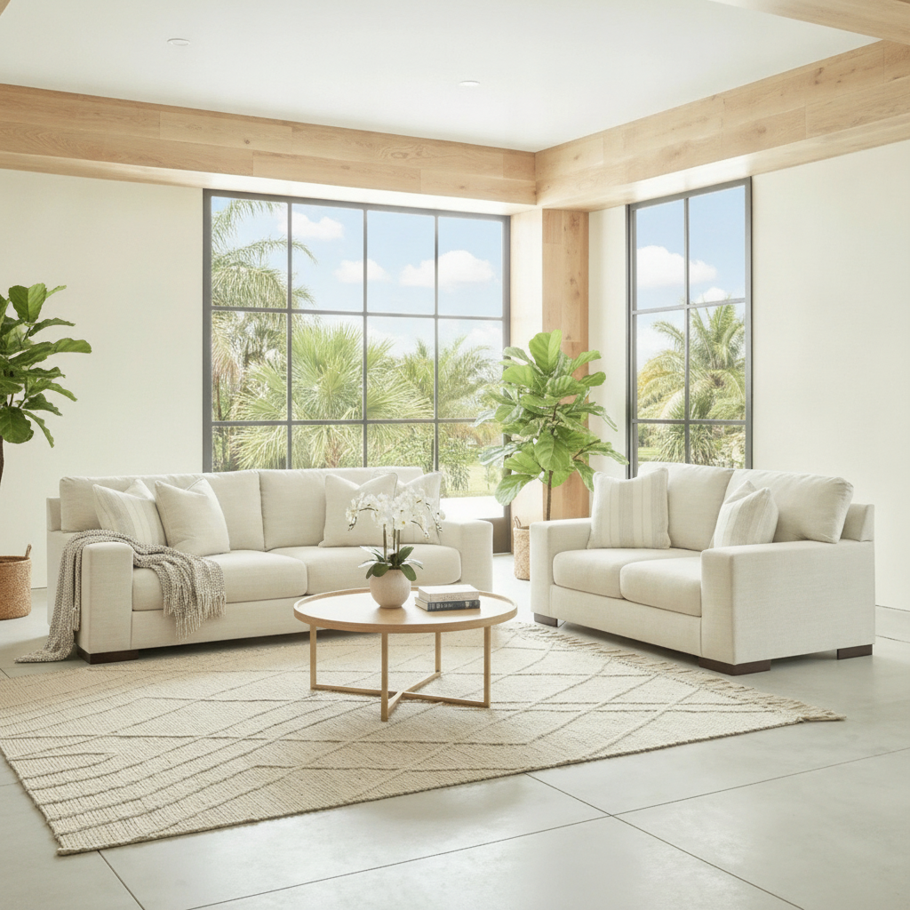 Sofá y Loveseat Maggie: Estilo Costero Moderno para Tu Hogar en Orlando y Kissimmee | Ocean Furniture