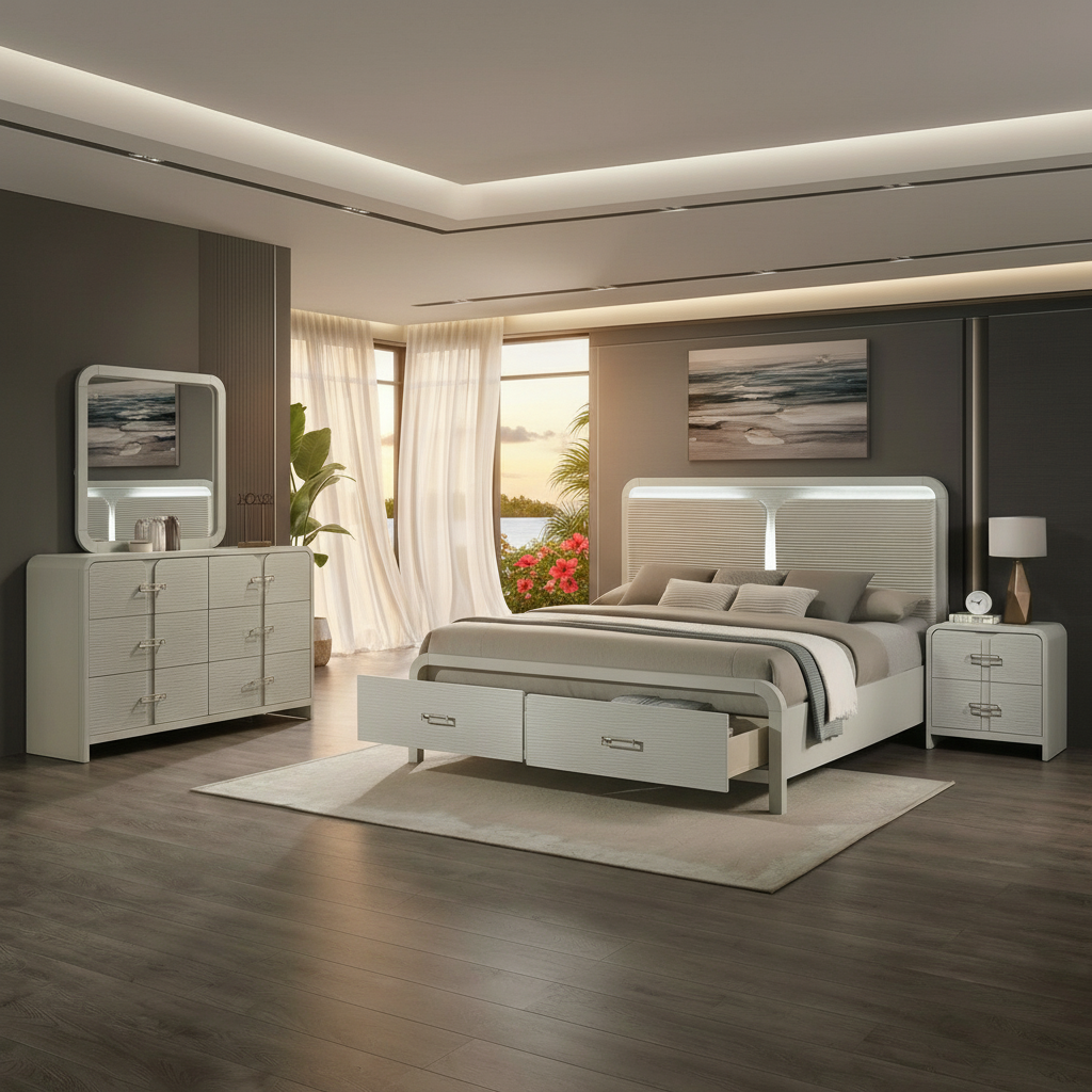 Elevate Your Fort Myers Bedroom: The Aria Modern LED Set & Florida Furniture Guide