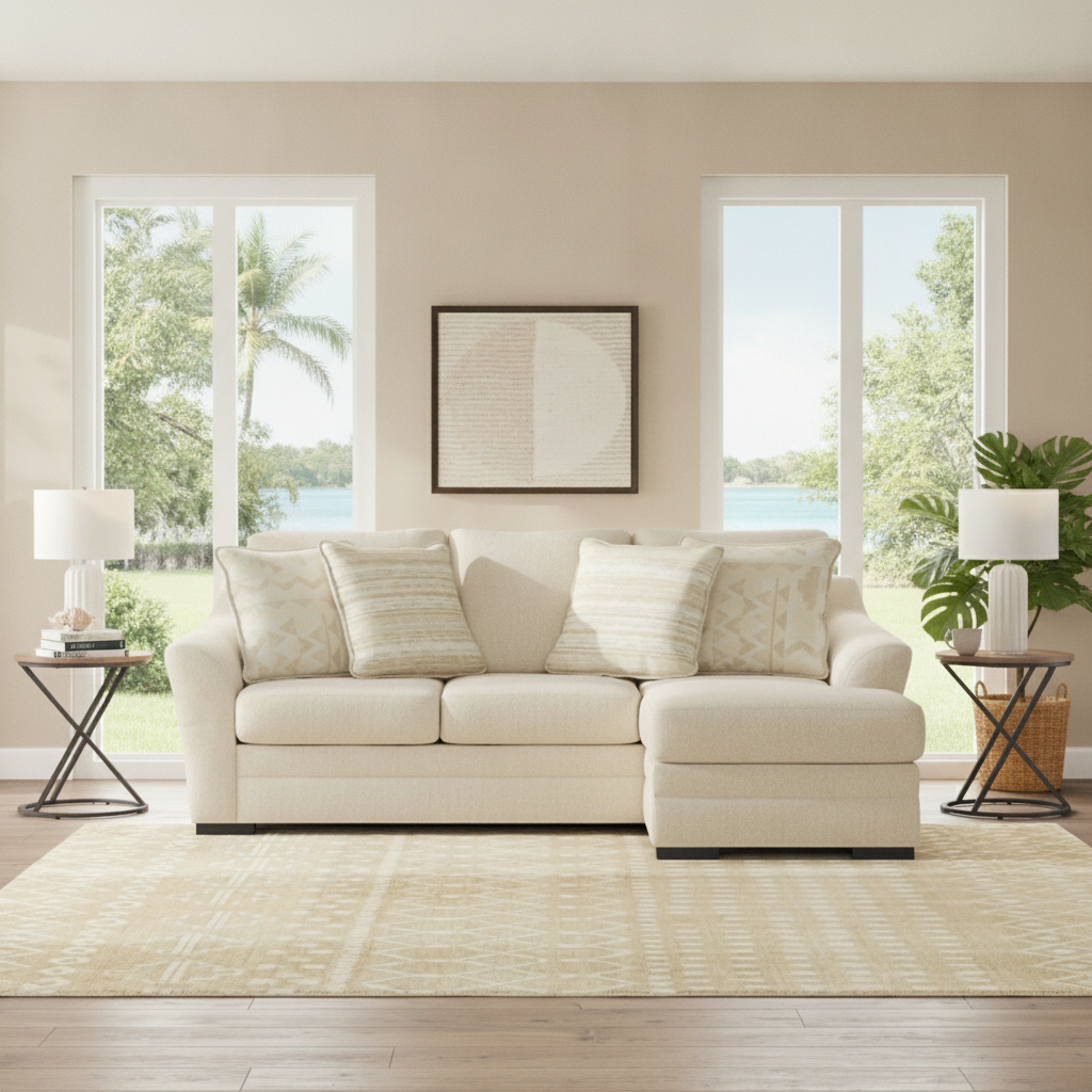 Lango Seccional Reversible Pebble Fort Myers | Muebles Florida