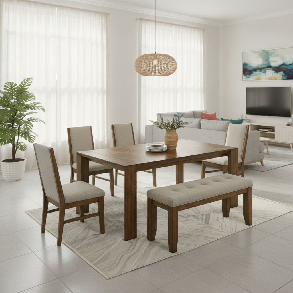 Juego de Comedor Hollister 6 Piezas Tampa | Oferta Exclusiva Ocean Furniture
