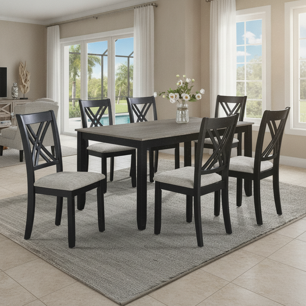 Eloise 7-Piece Dinette Set Fort Myers: Your Guide to Florida-Friendly Dining | Ocean Furniture