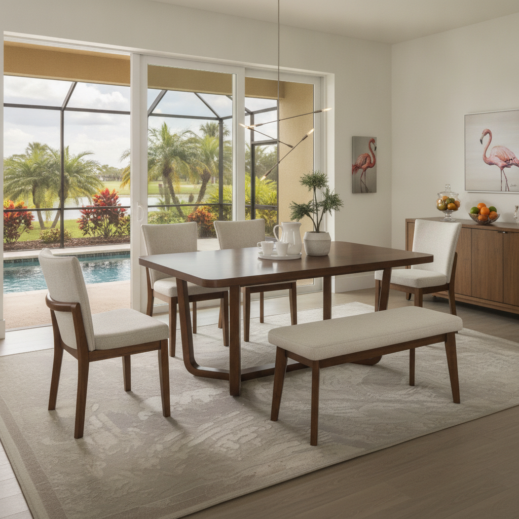 Juego de Comedor Salerno 6 Piezas | Estilo Moderno y Funcional en Orlando