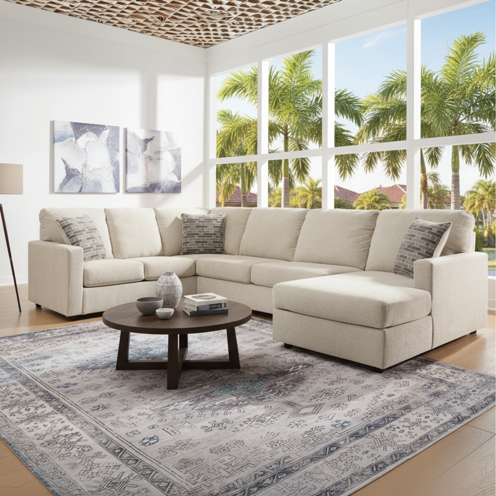 Edenfield Sectional with Chaise Orlando: Your Key to Florida Coastal Comfort & Style