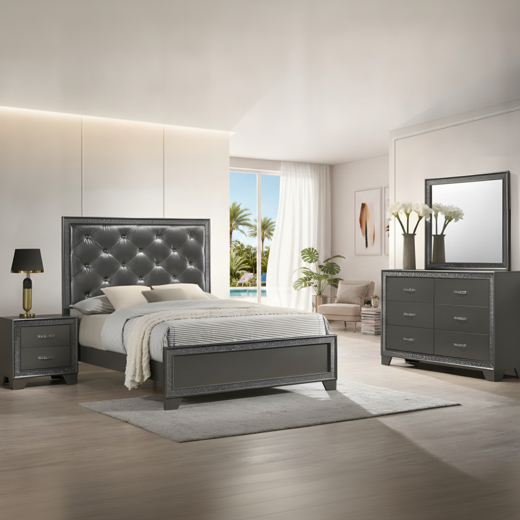 Transforma tu Dormitorio en Orlando con el Juego Kaia 4 Piezas | Ocean Furniture