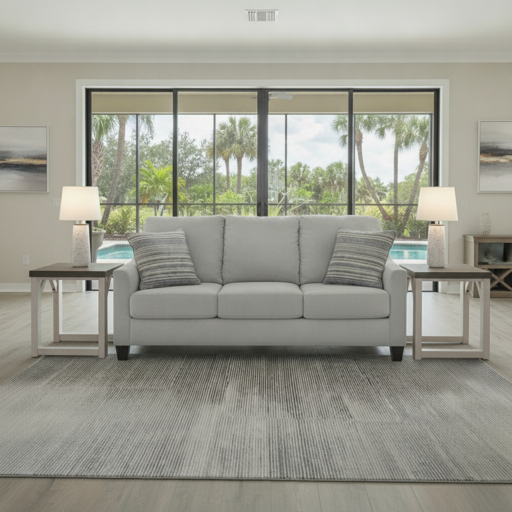 Sofá Cama Queen Adlai Shadow | Estilo Costero Moderno en Orlando | Ocean Furniture