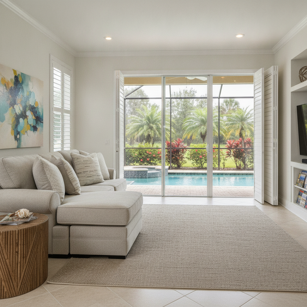 Eastonbridge Reversible Sofa Chaise Pebble: Estilo Florida en Orlando y Kissimmee | Ocean Furniture