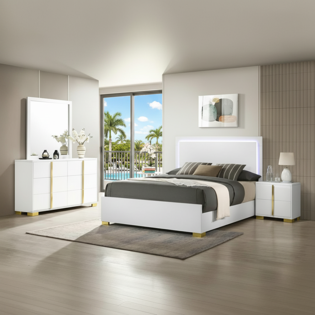 Dormitorio Marceline 4 Piezas | Oferta Orlando | Ocean Furniture