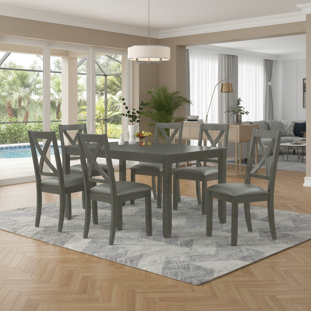 Orlando 7-Piece Dinette Set: Modern Florida Living at Ocean Furniture