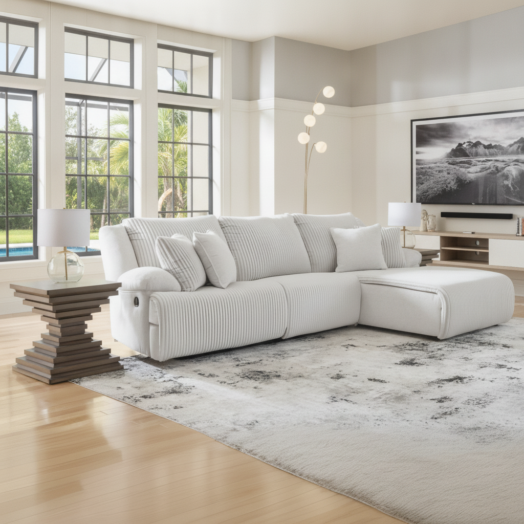 Top Tier Reclining Sectional Orlando: Coastal Comfort at Ocean Furniture