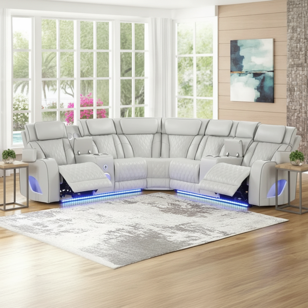 Fortuner Ice Power Reclining Sectional | Ocean Furniture Tampa