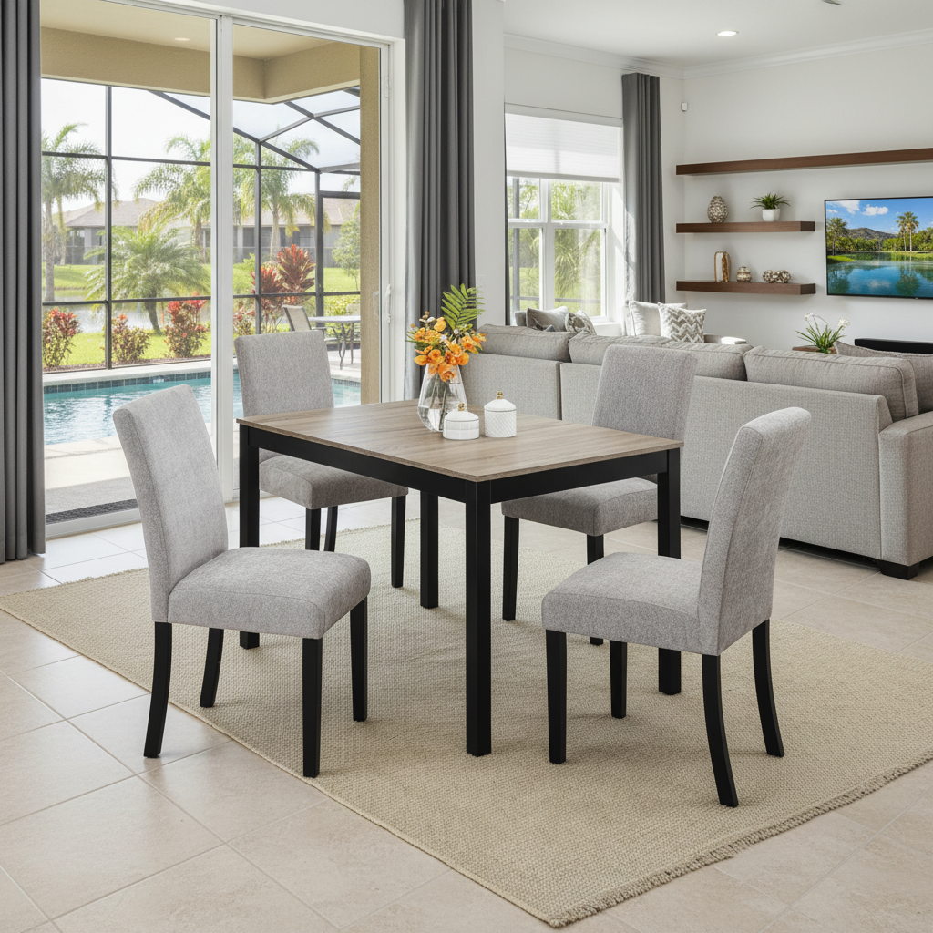 Juego de Comedor Forana: Estilo Costero Moderno para tu Hogar en Orlando/Kissimmee