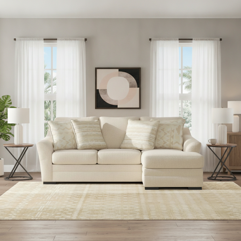 Sofá Lango Reversible Pebble Tampa | Oferta Ocean Furniture