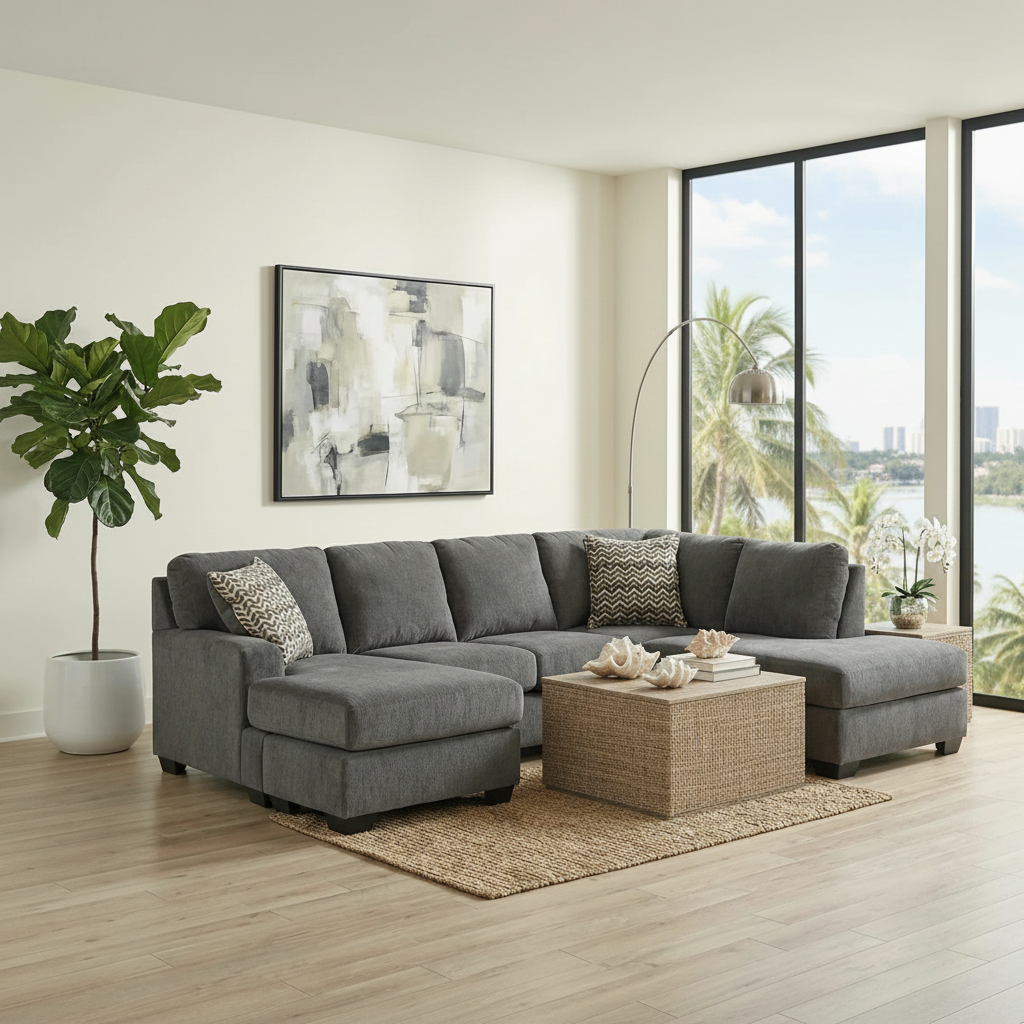 Riverfield Iron 2-Piece Sectional Set Fort Myers: Perfect for Florida Living | Ocean Furniture