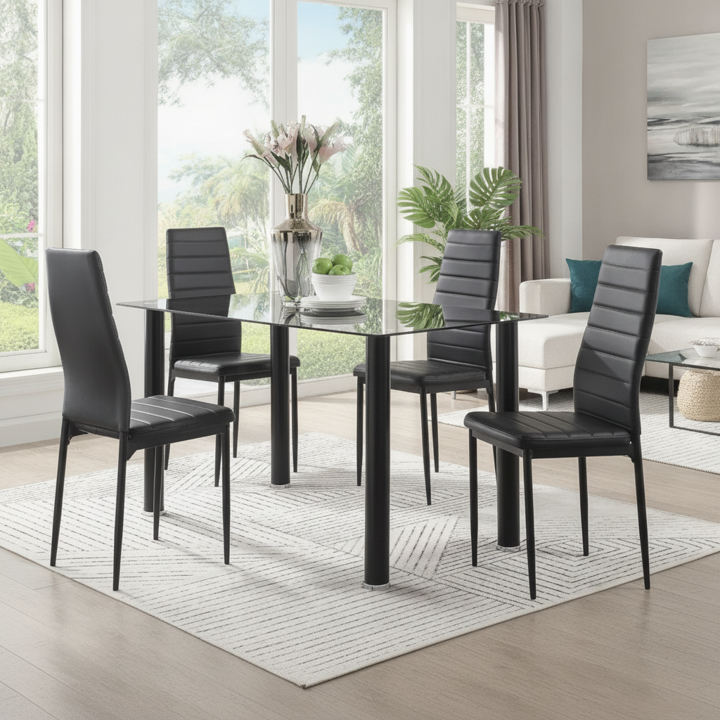 Juego de Comedor Toya 5 Piezas Tampa: Estilo Moderno y Precio Insuperable en Ocean Furniture