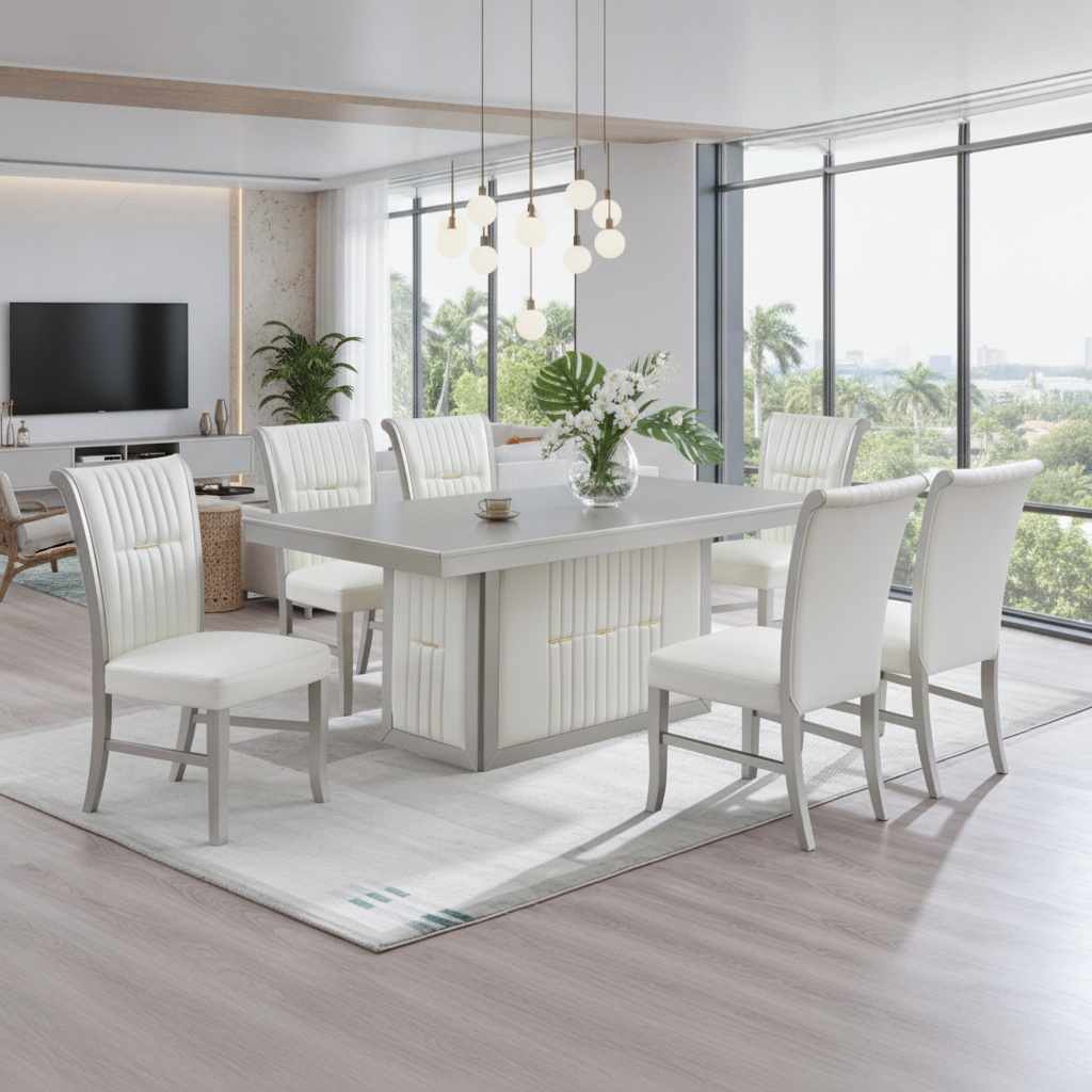 Juego de Comedor Mozart 7 Piezas Tampa: Lujo y Ofertas en Ocean Furniture