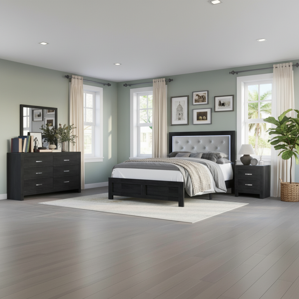 Jaylen Modern Black & Beige Bedroom Set: Your Fort Myers Florida Buying Guide