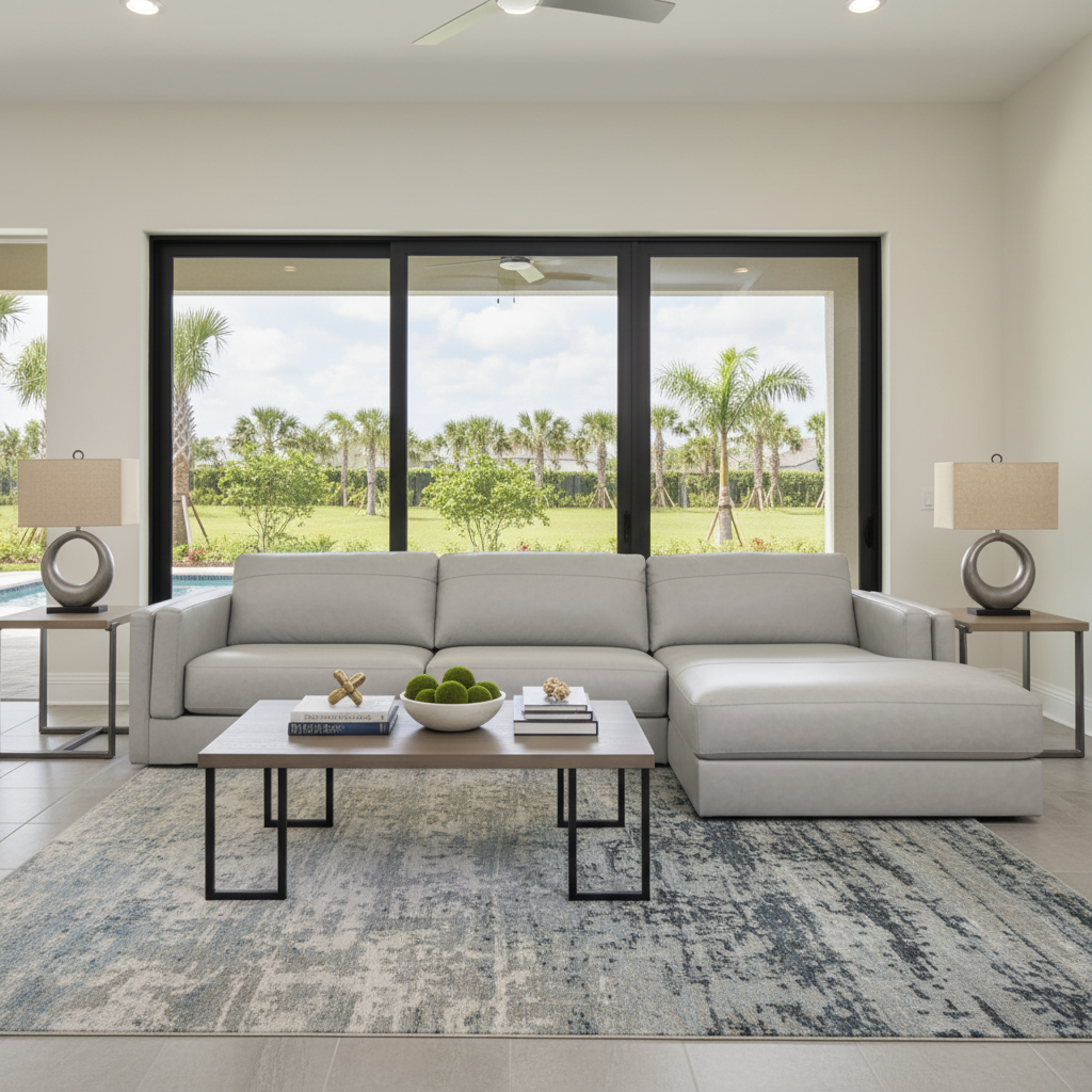 Seccional Amiata Glacier: Elegancia Costera Moderna en Orlando | Ocean Furniture