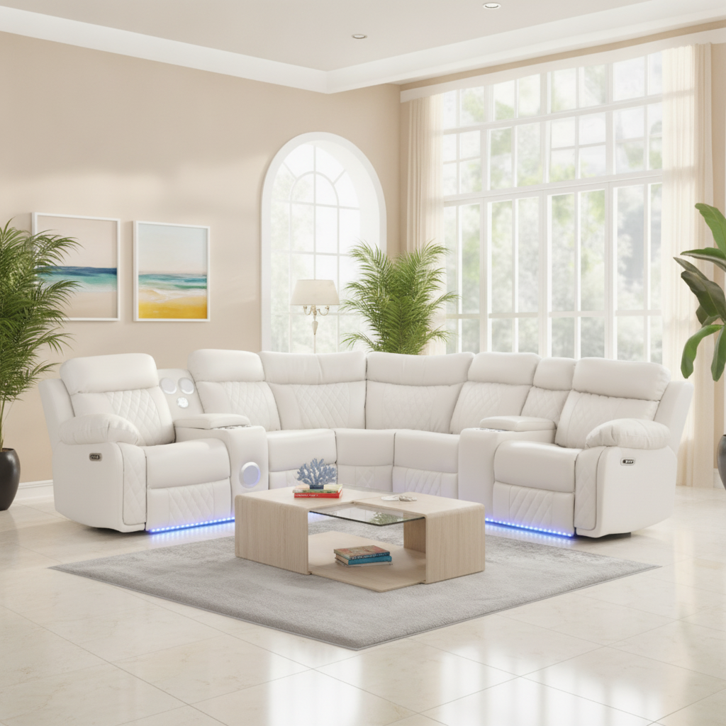 Lexuzz Power Sectional: Modern Comfort for Your Tampa Home