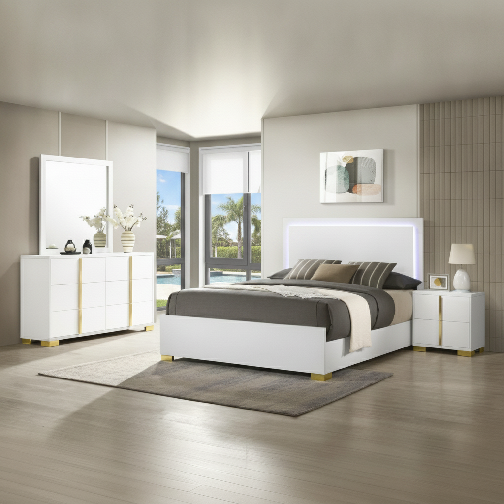 Marceline 4-Piece Bedroom Set Orlando: Modern Style & Unbeatable Deals at Ocean Furniture