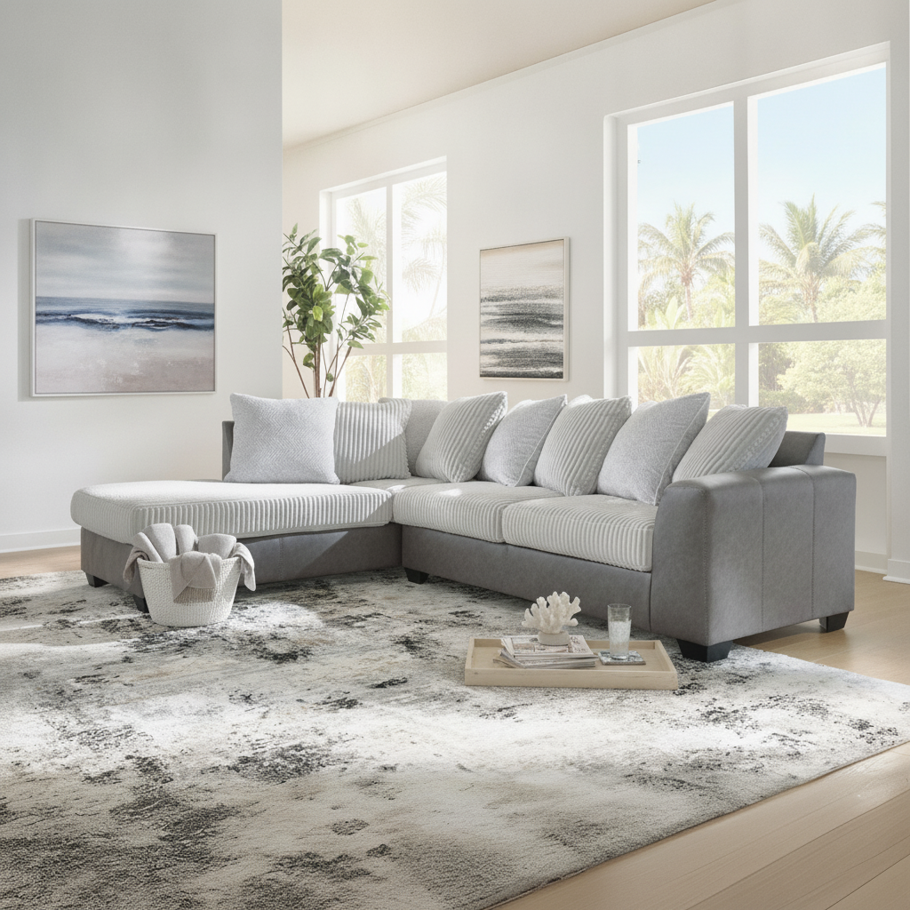 Clairette Court Sectional: El Seccional Moderno Ideal para tu Hogar en Fort Myers, Florida