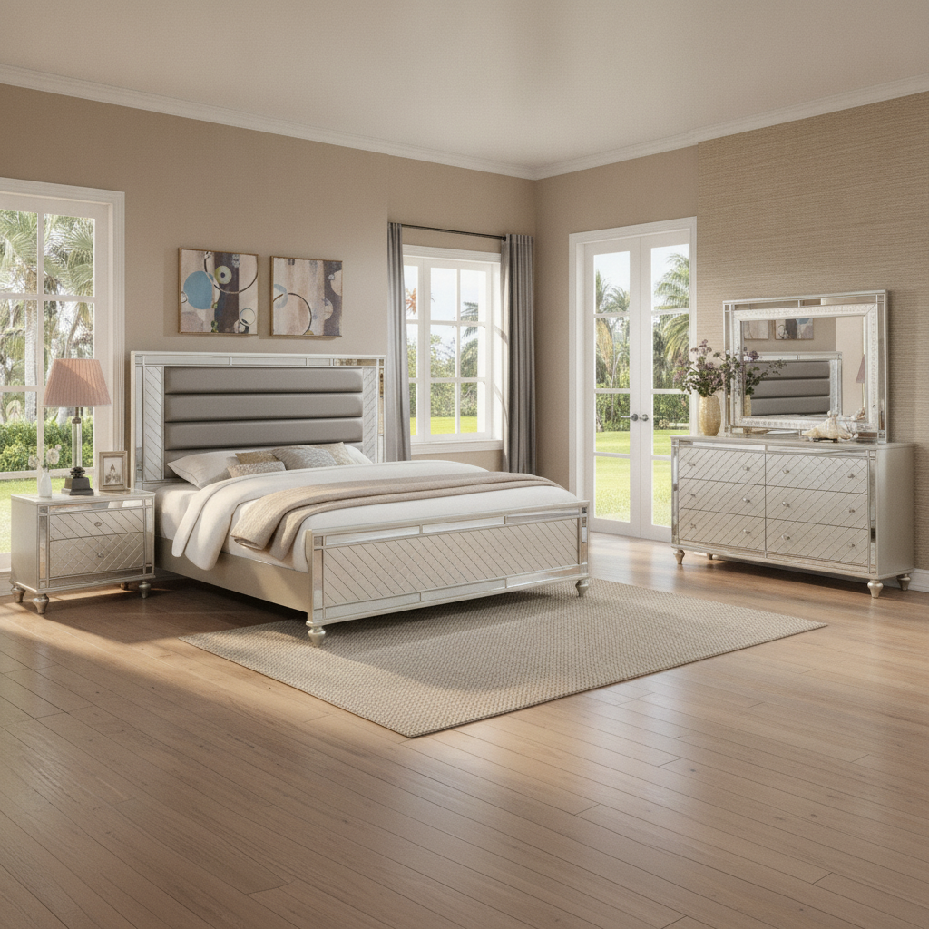 Cristian 4-Piece Bedroom Set Fort Myers: Modern Style for Florida Living at Ocean Furniture