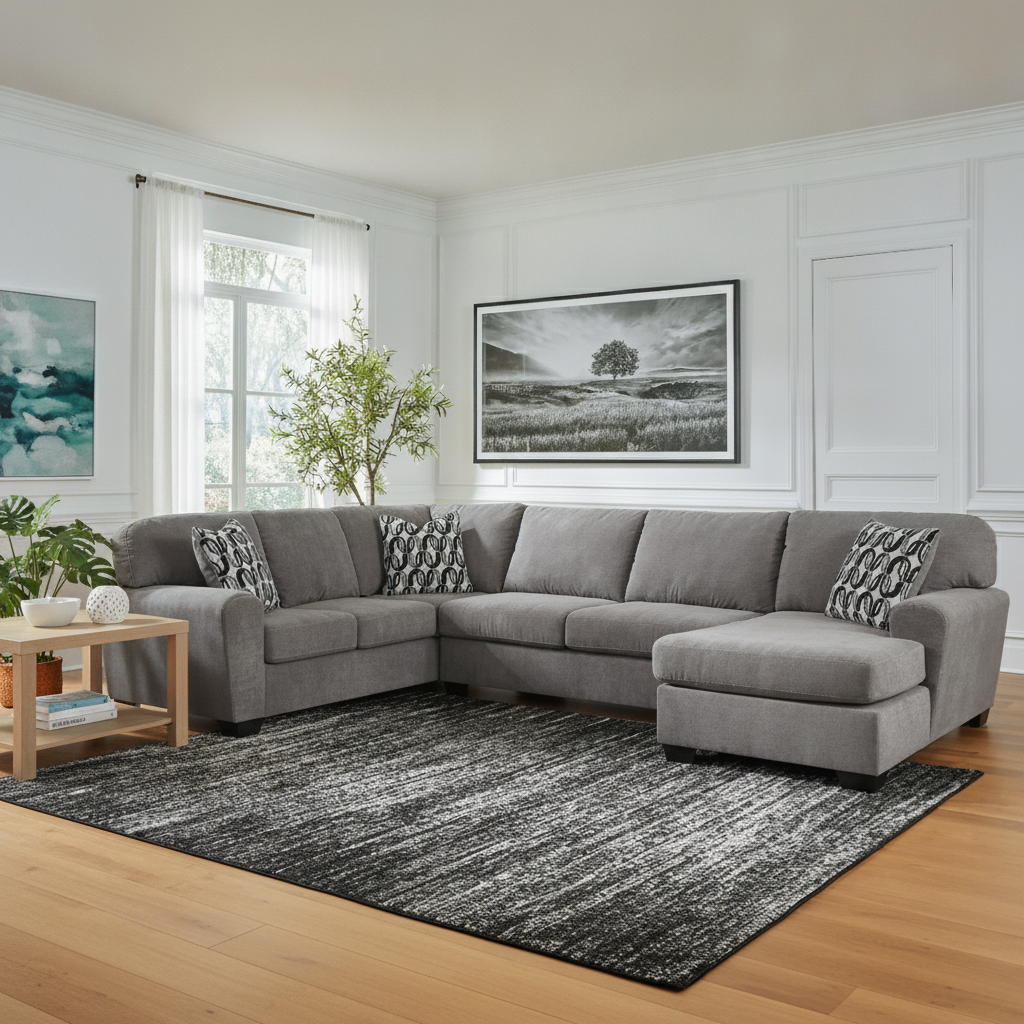 Seccional Birkdale Court con Chaise: Confort Moderno en Tampa | Ocean Furniture