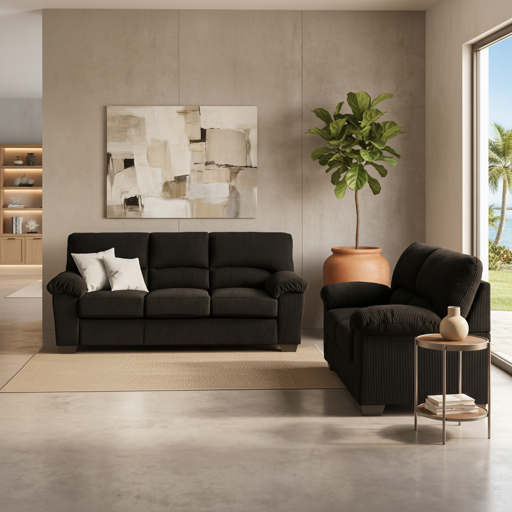 SimpleJoy 2-Piece Sofa & Loveseat: Fort Myers Furniture for Florida Living | Ocean Furniture