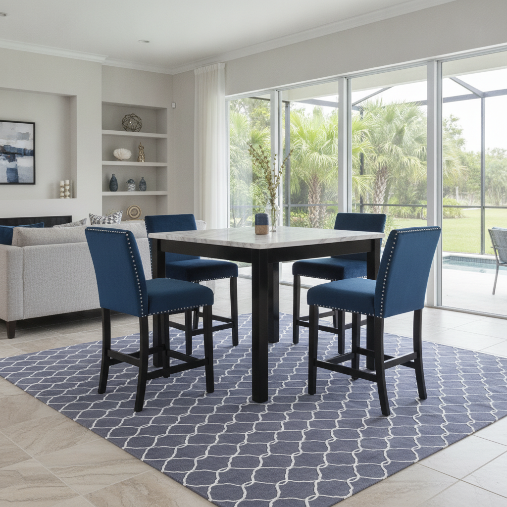 Juego de Comedor Mark de 5 Piezas | Altura de Mostrador | Tampa, FL | Ocean Furniture