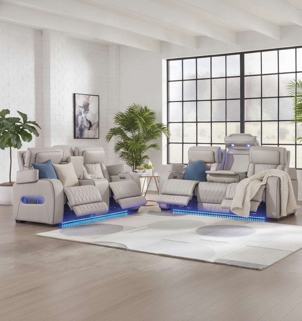 Juego de Sala Reclinable Boyington Ashley Tampa | Ocean Furniture Florida