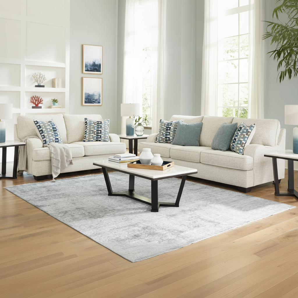 Valerano Sofa & Loveseat: Modernidad y Confort en Tampa | Ocean Furniture