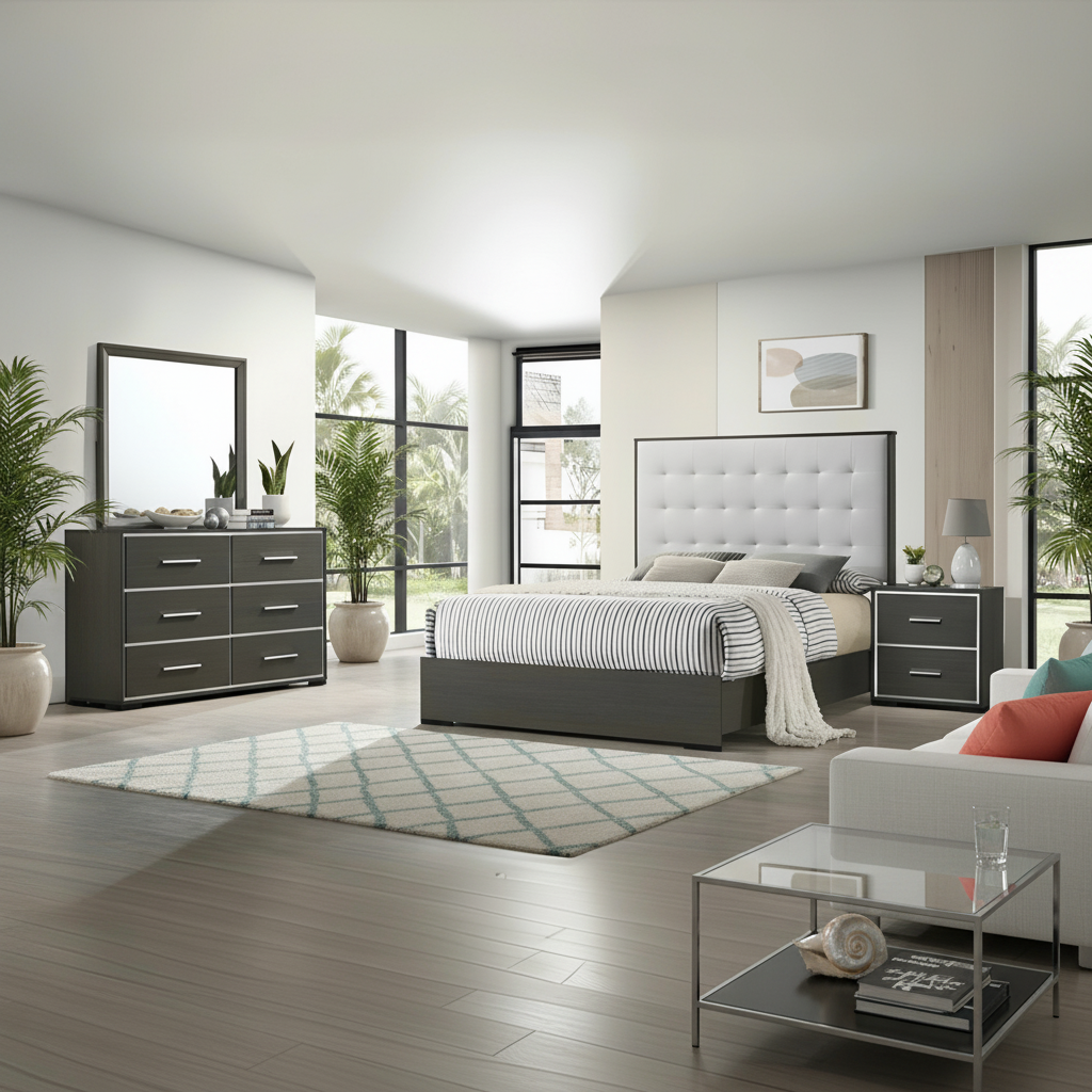 Sharpe 4-Piece Bedroom Set Tampa | Modern & Affordable at Ocean Furniture