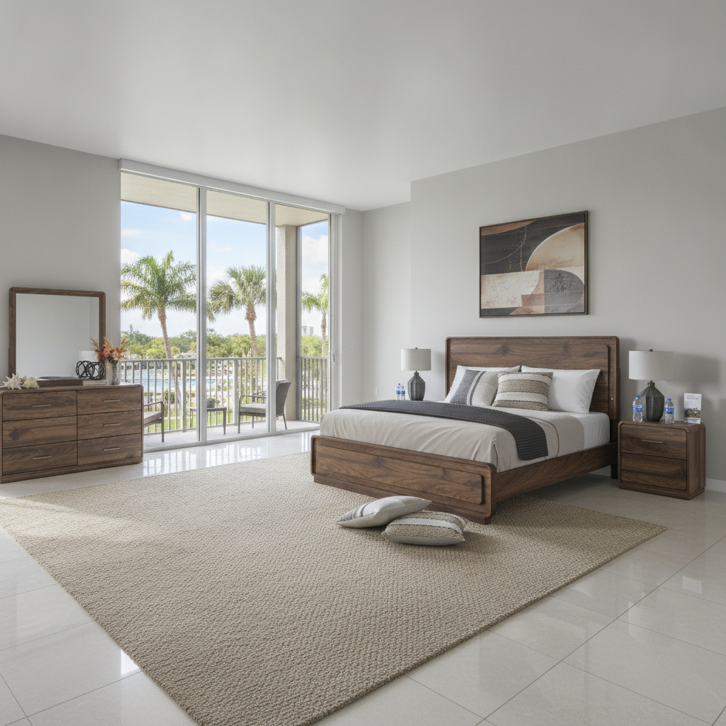 Juego de Dormitorio Fortlorn LED Orlando: Estilo Moderno y Financiamiento Fácil | Ocean Furniture